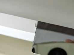 Schreibtisch aus Glas, lackiertem Holz & verchromtem Metall von Gallotti e Radice, 1990er