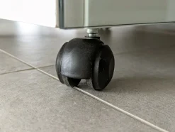 Schreibtisch aus Glas, lackiertem Holz & verchromtem Metall von Gallotti e Radice, 1990er