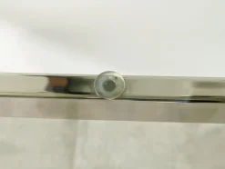 Schreibtisch aus Glas, lackiertem Holz & verchromtem Metall von Gallotti e Radice, 1990er