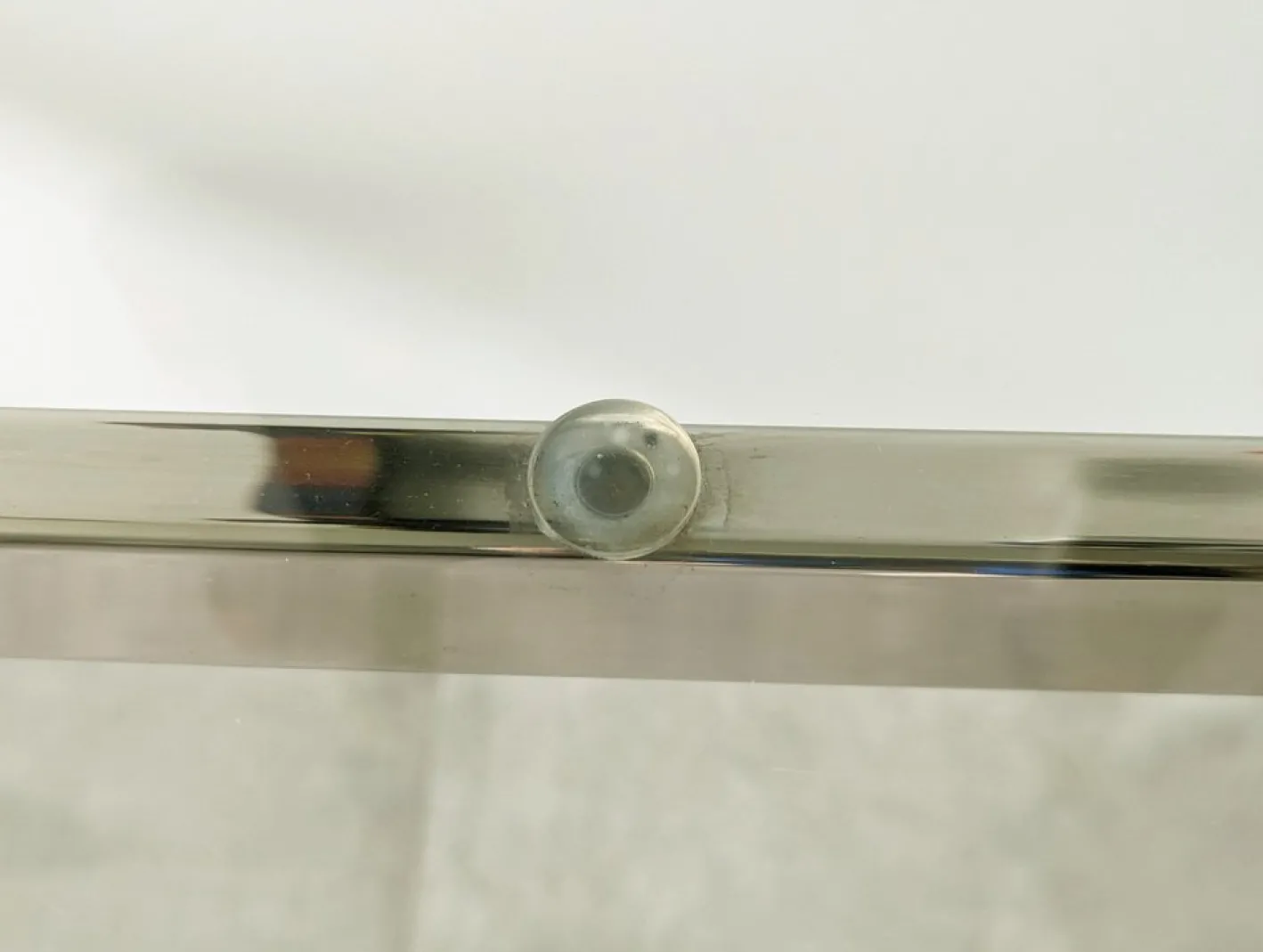 Schreibtisch aus Glas, lackiertem Holz & verchromtem Metall von Gallotti e Radice, 1990er