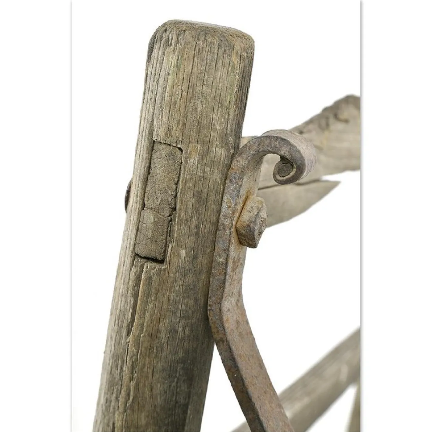 Schubkarre aus Holz und Metall, 19. Jh.