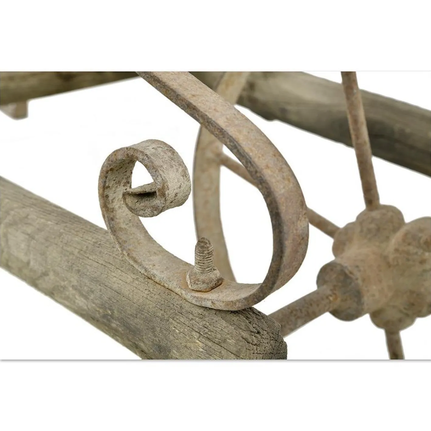 Schubkarre aus Holz und Metall, 19. Jh.