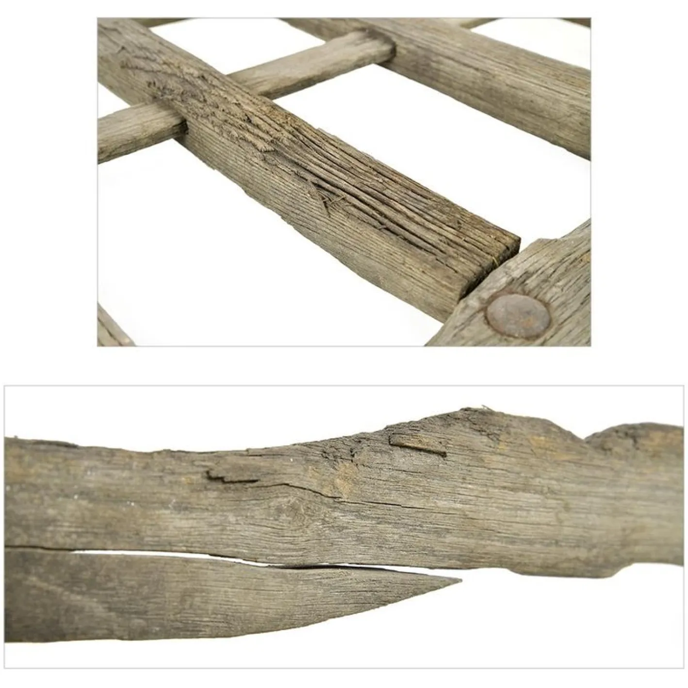 Schubkarre aus Holz und Metall, 19. Jh.