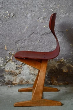 Schulstuhl von Adam Stegner für Pagholz Flöttoto, 1960er