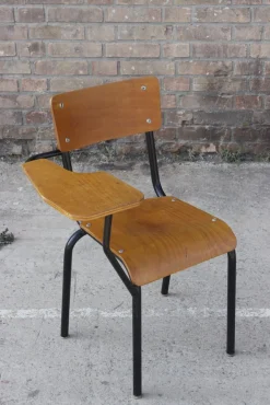 Schulstuhl von Jacques Hitier für Mobilor, Frankreich, 1950er