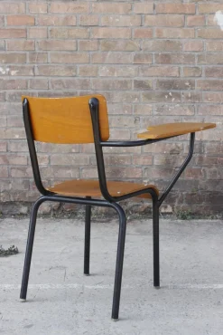 Schulstuhl von Jacques Hitier für Mobilor, Frankreich, 1950er