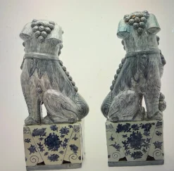 Schutzlöwen in Form von Lampen, 1900, 2er Set