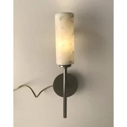 Schwarze Nickel Carrara Marmor Wandleuchten von Simoeng, 2er Set