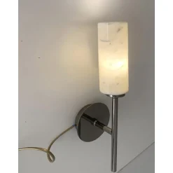 Schwarze Nickel Carrara Marmor Wandleuchten von Simoeng, 2er Set