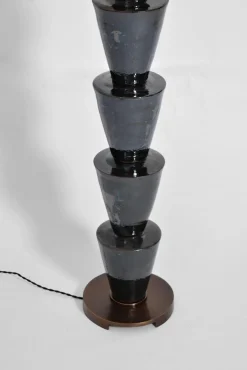 Schwarze Nizwa Stehlampe von Barracuda Interiors