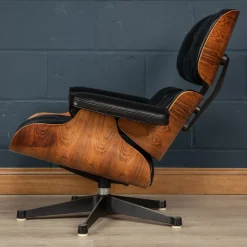 Schwarzer Ledersessel von Mobilier International, 1980er