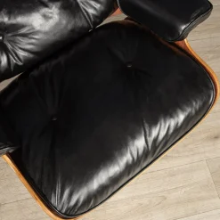 Schwarzer Ledersessel von Mobilier International, 1980er