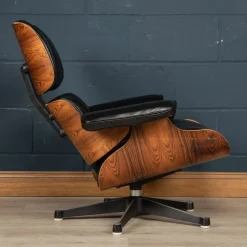 Schwarzer Ledersessel von Mobilier International, 1980er