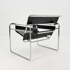 Schwarzer Mid-Century Wassily B3 Stuhl von Marcel Brauer, 1990er