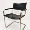 Schwarzer Modell MG5 Centro Studi Schreibtischstuhl von Mart Stam & Marcel Breuer, 1970er