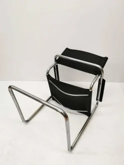Schwarzer Modell MG5 Centro Studi Schreibtischstuhl von Mart Stam & Marcel Breuer, 1970er