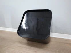 Schwarzer Modularer Componibili 4970 Servierwagen von Anna Castelli Ferrieri für Kartell, 1960er