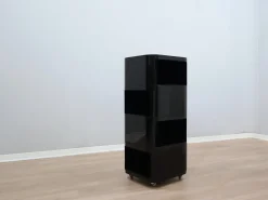Schwarzer Modularer Componibili 4970 Servierwagen von Anna Castelli Ferrieri für Kartell, 1960er