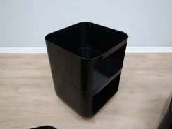 Schwarzer Modularer Componibili 4970 Servierwagen von Anna Castelli Ferrieri für Kartell, 1960er
