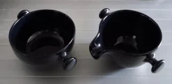 Schwarzer Teeservice Zen von Colani für Friesland, 1980er, 23 Set