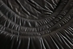 Schwarzes DS-1025 Terrazza Ledersofa von Ubald Klug für de Sede, 1970er