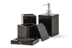 Schwarzes Marquina Marmor Badezimmer Set von Fiammettav Home Collection