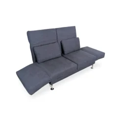 Schwarzes Zwei-Sitzer Sofa von Brühl Moule