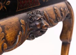 Schwarze und vergoldete japanische Chinoiserie Kommode, 1920er