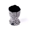 Schwarz-weiße Rock Vase von Gaetano Pesce für Fish Design