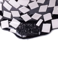 Schwarz-weiße Rock Vase von Gaetano Pesce für Fish Design