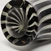 Schwarz-weiße Zebra Vase von Leonardo Talarico, 1970er