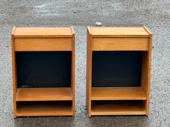 Schwebende Dänische Nachttische aus Eiche, 1960er, 2er Set