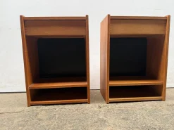Schwebende Dänische Nachttische aus Eiche, 1960er, 2er Set