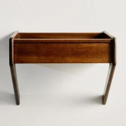 Schwebender Teak Nachttisch von Sigfred Omann für Ølholm Møbelfabrik, 1960er