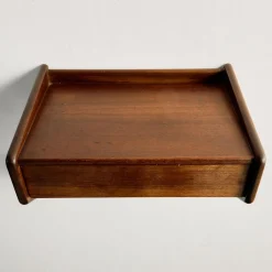 Schwebender Teak Nachttisch von Sigfred Omann für Ølholm Møbelfabrik, 1960er