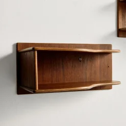 Schwebende Teak Nachttische, 1960er, 2er Set