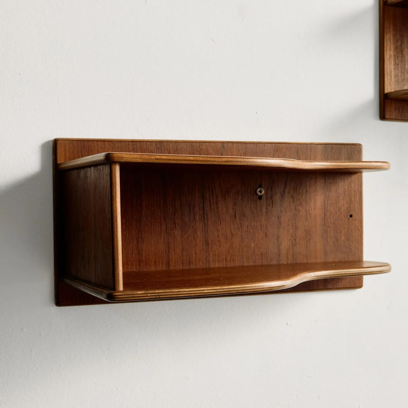 Schwebende Teak Nachttische, 1960er, 2er Set