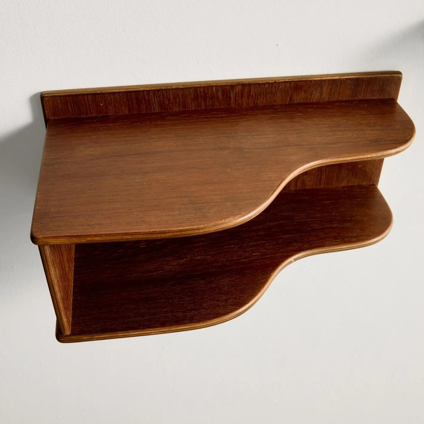 Schwebende Teak Nachttische, 1960er, 2er Set