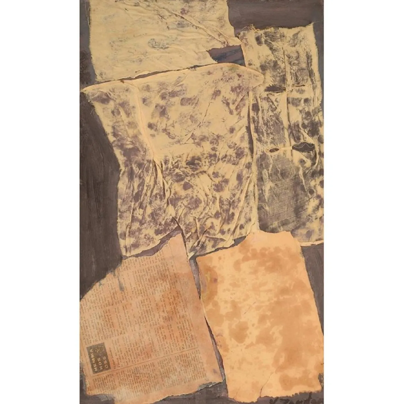 Schwedische Collage von Valdemar Jordan