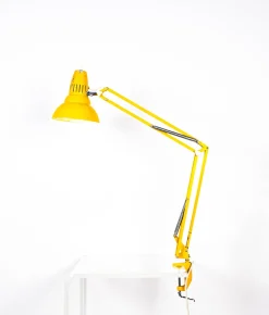 Schwedische Gelbe Tischlampe von Luxo, 1970er