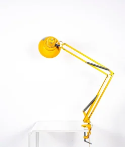 Schwedische Gelbe Tischlampe von Luxo, 1970er