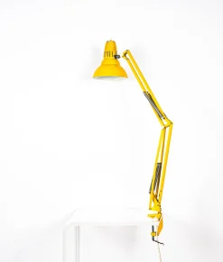 Schwedische Gelbe Tischlampe von Luxo, 1970er