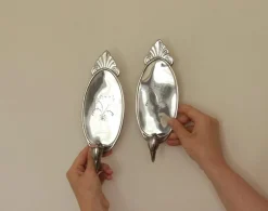 Schwedische Mid-Century Wandleuchten aus Zinn von Svenskt Tenn, 2er Set