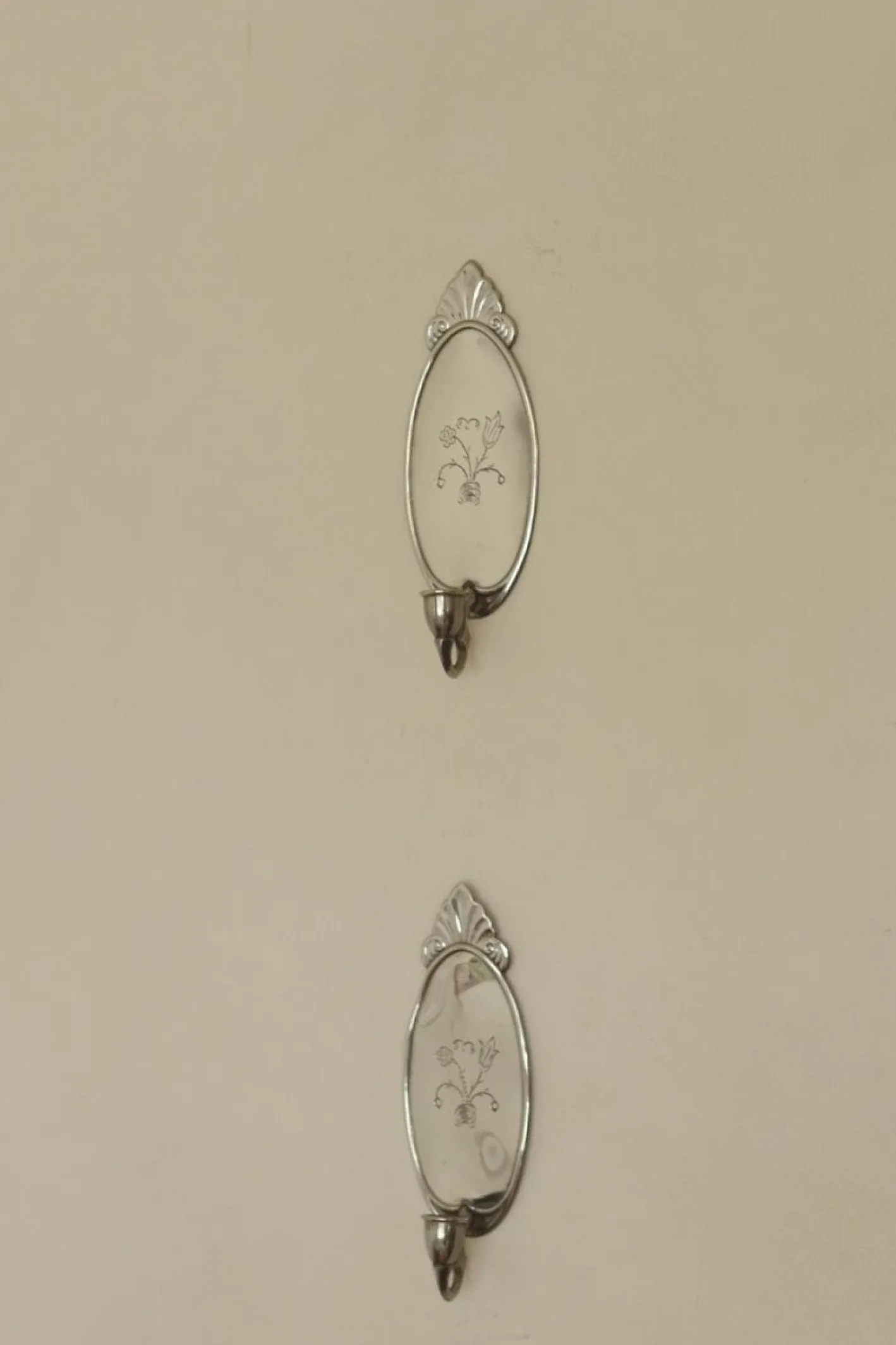 Schwedische Mid-Century Wandleuchten aus Zinn von Svenskt Tenn, 2er Set