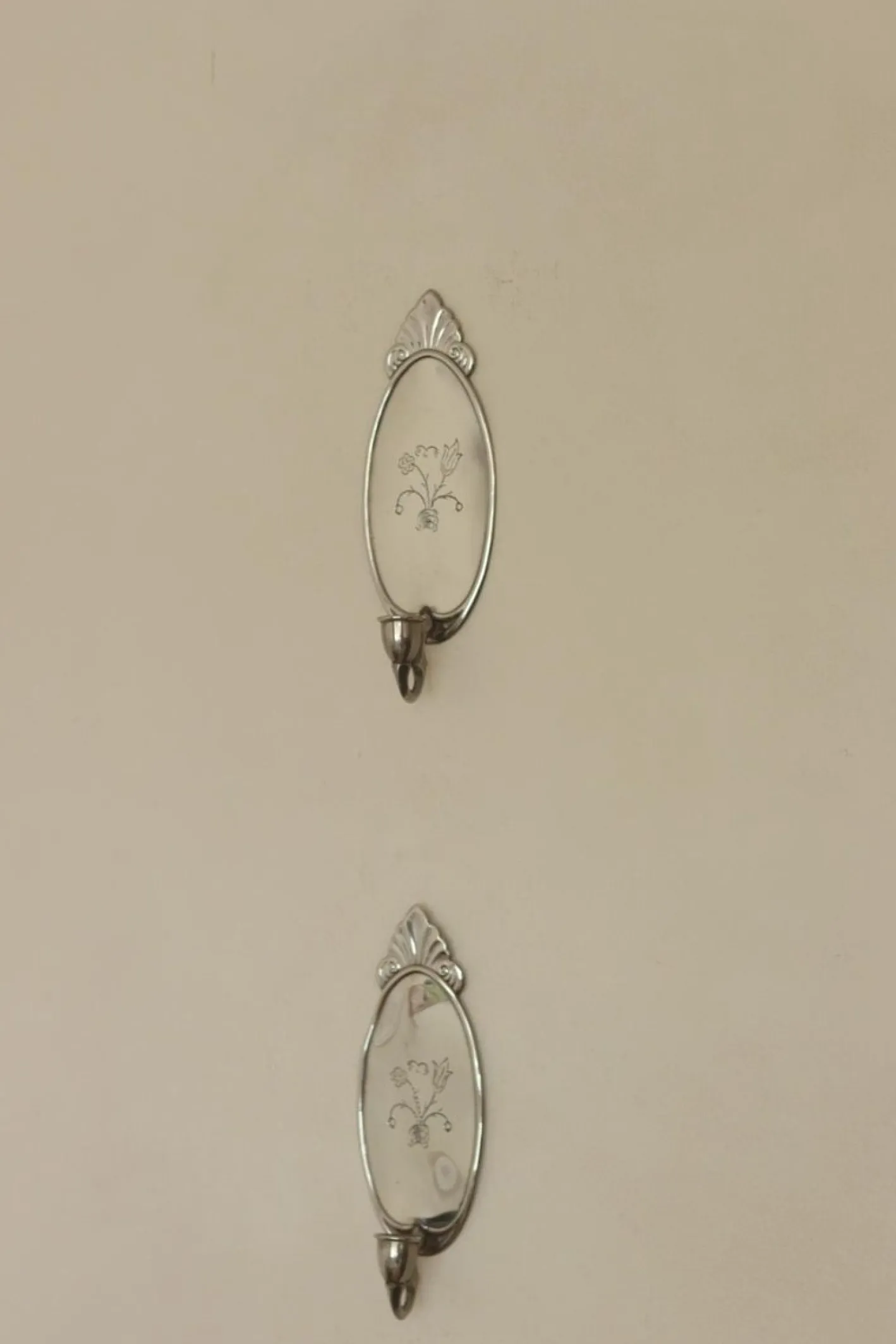 Schwedische Mid-Century Wandleuchten aus Zinn von Svenskt Tenn, 2er Set