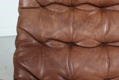 Schwedischer Mona Roto Drehstuhl aus Buche & Cognacfarbenem Leder von Sam Larsson, 1970er