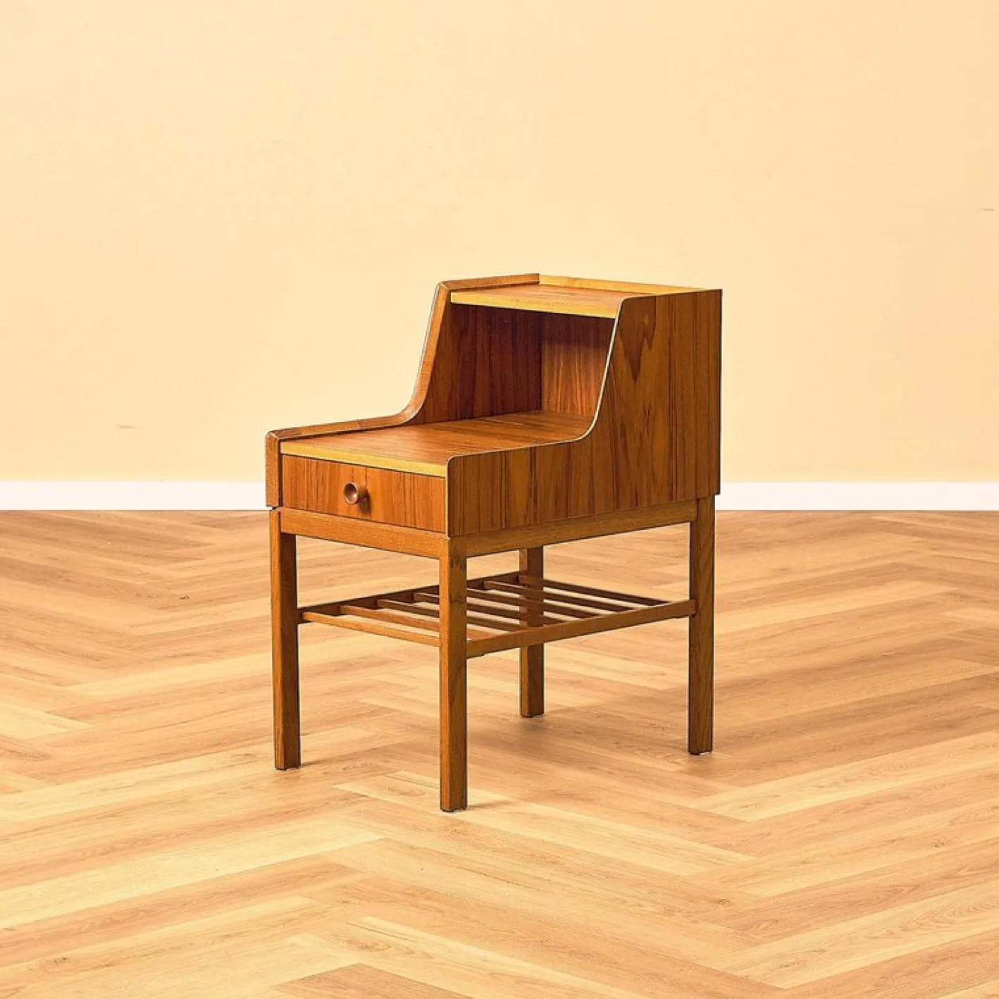 Schwedischer Nachttisch aus Teak & Eiche, 1950