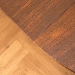 Schwedischer Runder Esstisch aus Teak, 1950