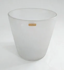 Schwedischer Vintage Art Deco Eisglas Eiskübel von Pukeberg