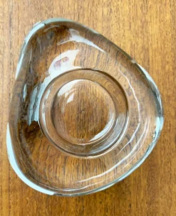 Schwedischer Vintage Kerzenhalter aus Glas von Orrefors